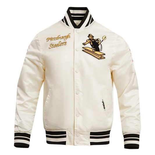 Pittsburgh Steelers Retro Classic Men's Rib Satin Jacket