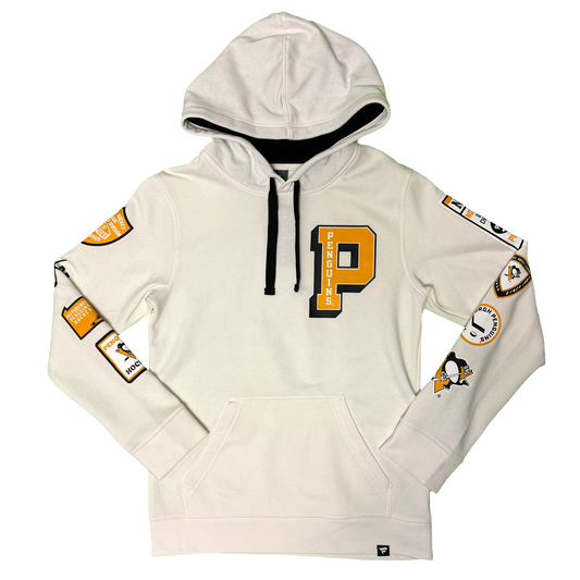 Pittsburgh Penguins Fanatics Vintage Letterman Pullover Hoodie