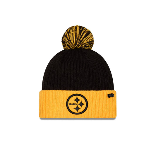 Pittsburgh Steelers New Era Pom Beanie Inspire Change Sideline Hat