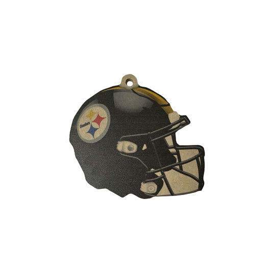 Pittsburgh Steelers Helmet Wooden Ornament