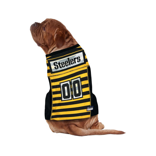 Pets First NFL Pittsburgh Steelers Bumble Bee Throwback Dog & Cat Jersey