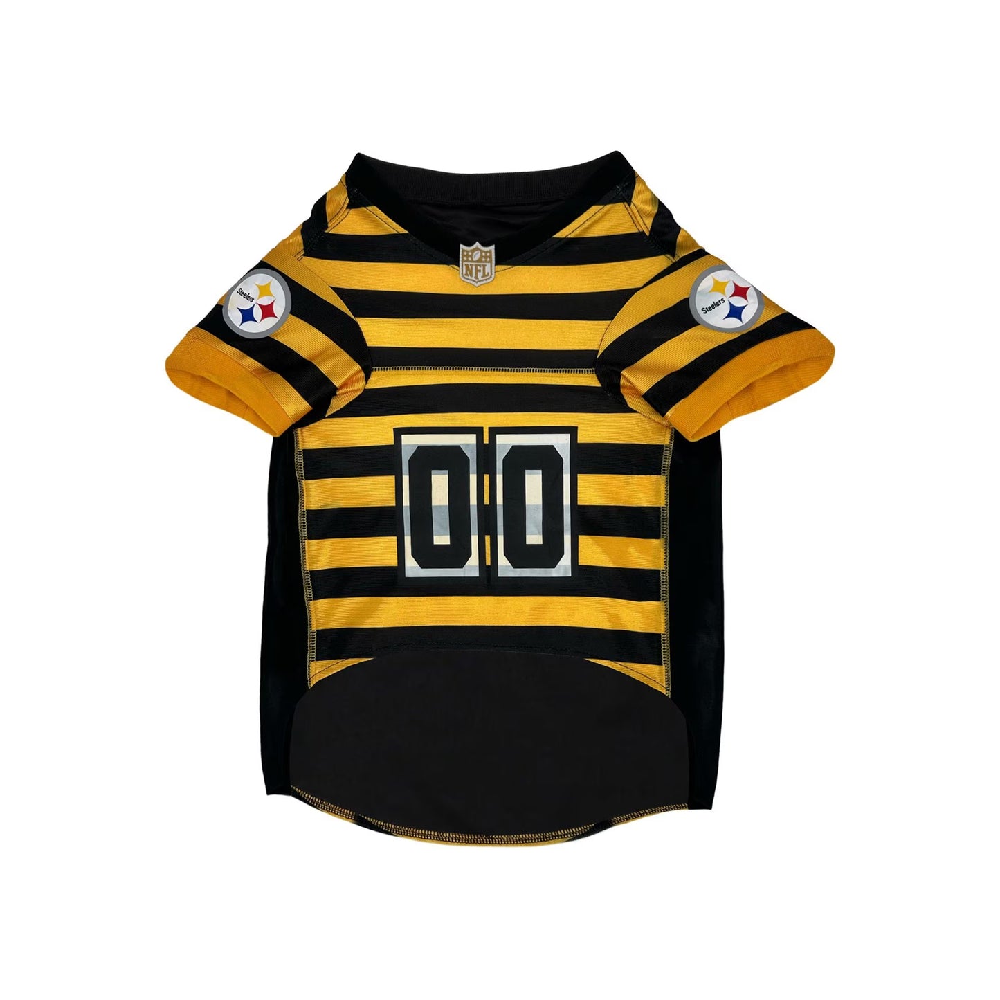 Pets First NFL Pittsburgh Steelers Bumble Bee Throwback Dog & Cat Jersey