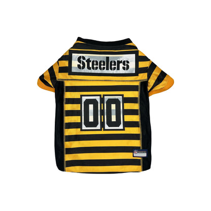 Pets First NFL Pittsburgh Steelers Bumble Bee Throwback Dog & Cat Jersey