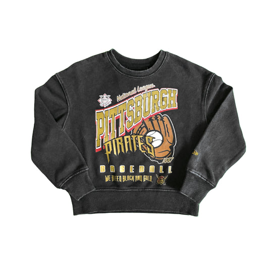 New Era Pittsburgh Pirates City Connect Vintage Washed Kids Pullover Sweatshirt