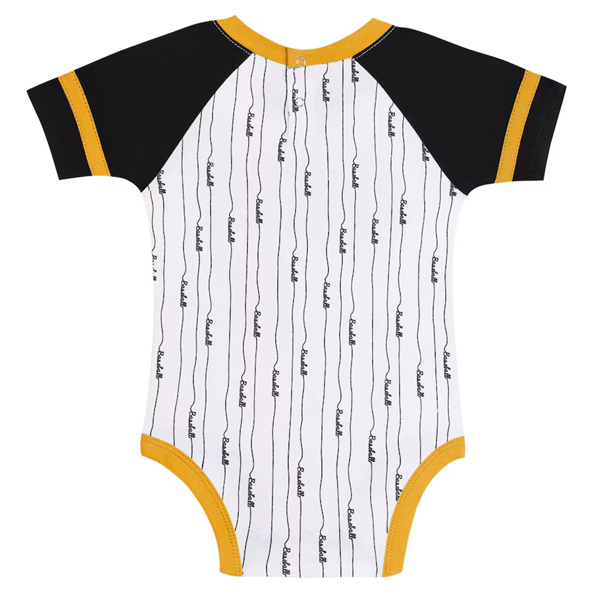 Newborn & Infant Pittsburgh Pirates White Base Hitter Bodysuit, Bib & Bootie Set