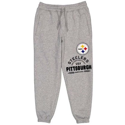 New Era Pittsburgh Steelers Heather Gray Varsity Sweatpants