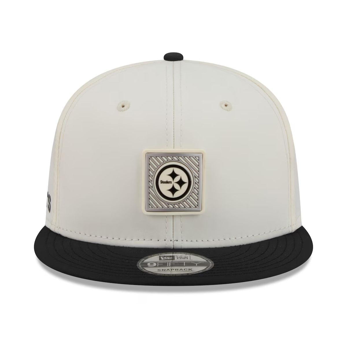 Pittsburgh Steelers 2026 NFL Training Camp 9FIFTY Cream/Black Snapback Hat