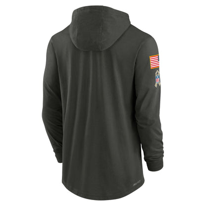 Pittsburgh Steelers Salute To Service Hooded Long Sleeve