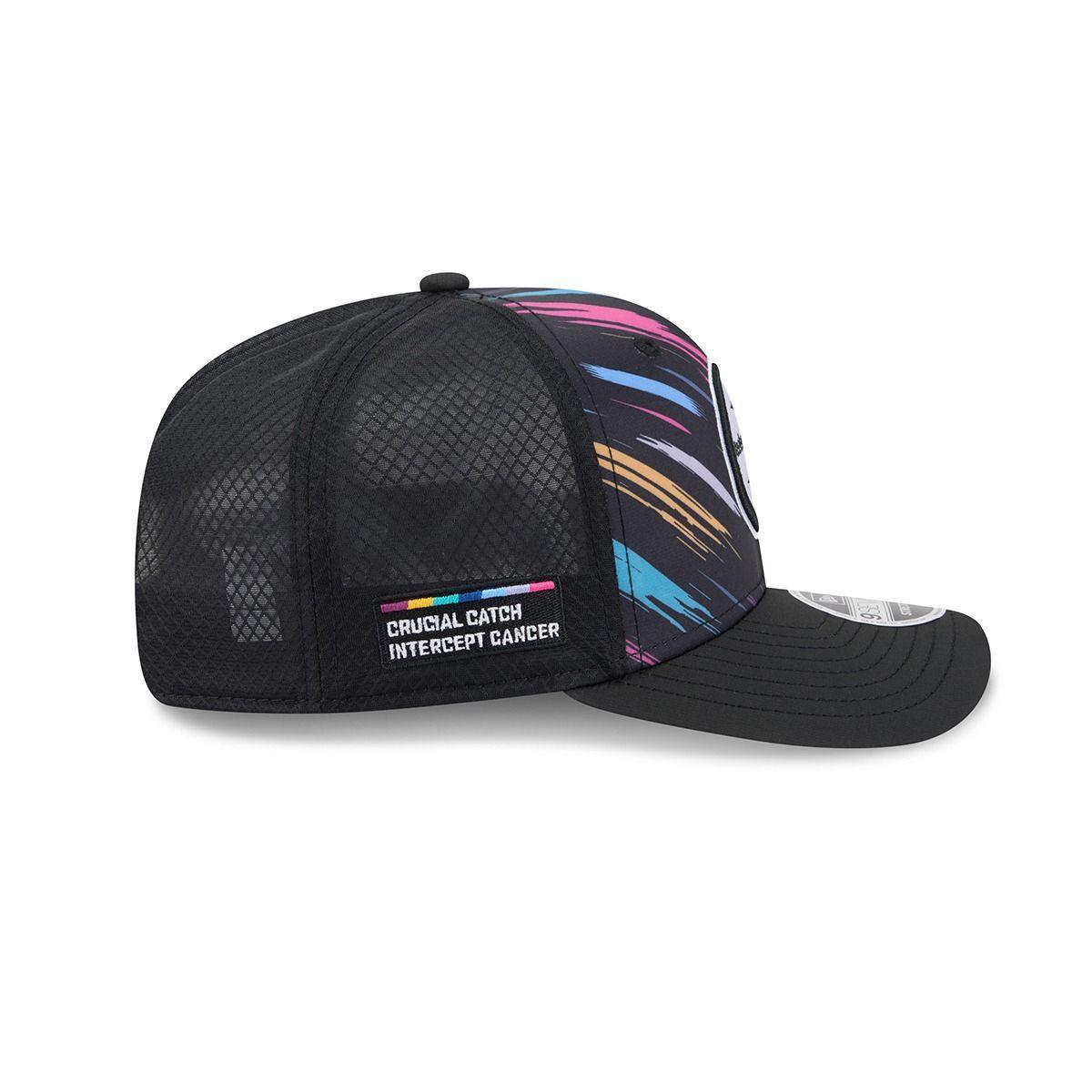 Pittsburgh Steelers New Era Black 2026 NFL Crucial Catch 9SEVENTY Adjustable Trucker Hat