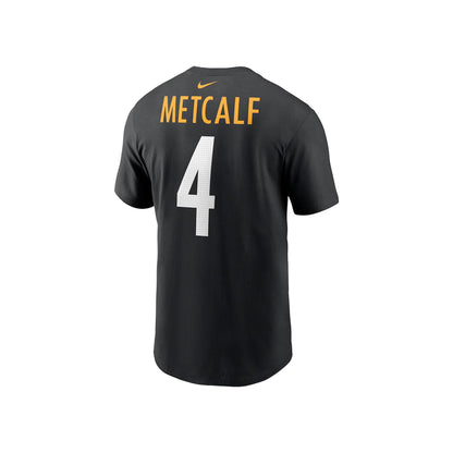 DK Metcalf Pittsburgh Steelers Nike Name & Number Tee