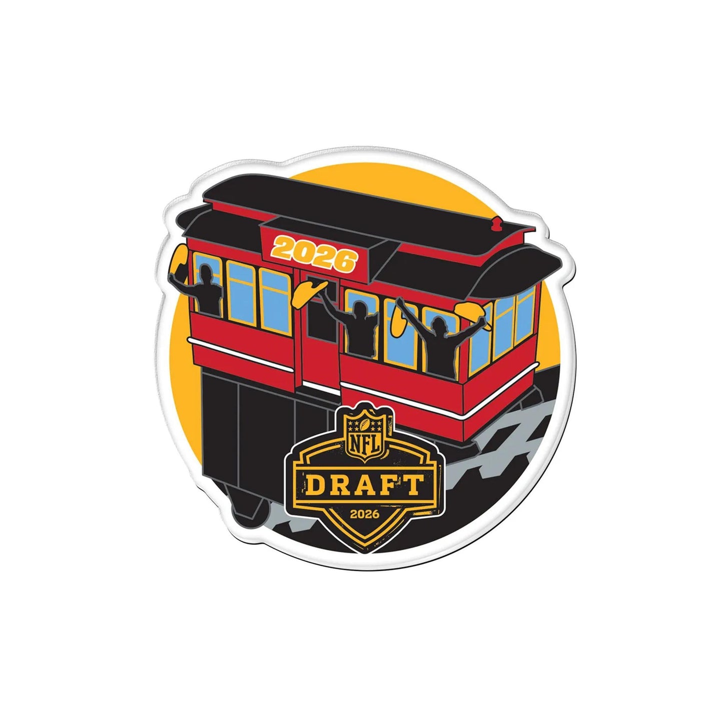NFL Draft Incline Car Premium Acrylic Magnet