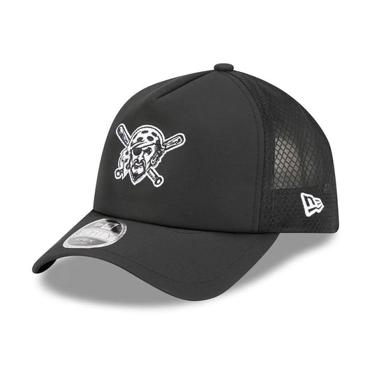 Pittsburgh Pirates New Era Black 2026 Batting Practice Alternate Apex 9FORTY Adjustable Hat