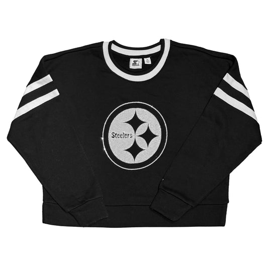 Pittsburgh Steelers Women's Sequin Fleece Pullover
