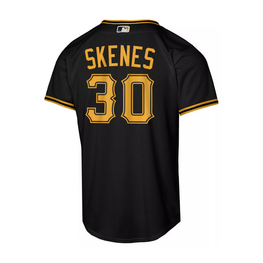 Paul Skenes #30 Nike Pittsburgh Pirates Youth Black Alternate 2 Jersey