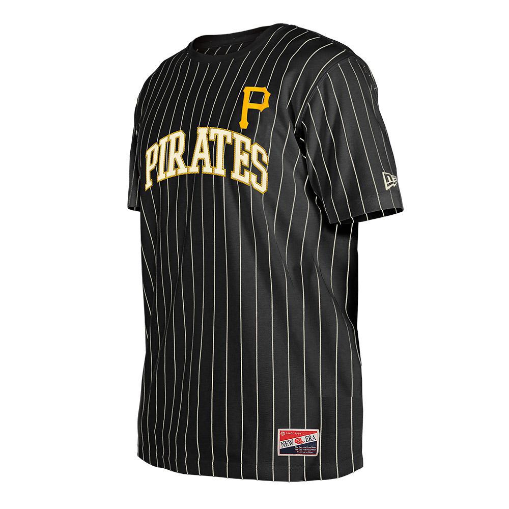 Pittsburgh Pirates Men's Pinstripe Twill Wordmark Tee