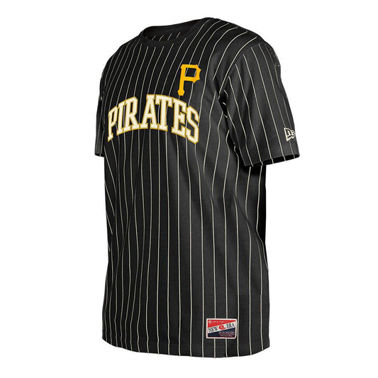 Pittsburgh Pirates Men's Pinstripe Twill Wordmark Tee