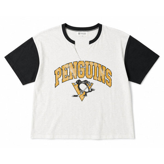 Pittsburgh Penguins Women's V-Cut Retro Top