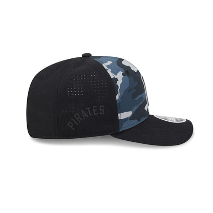 Pittsburgh Pirates New Era Black Tonal Camo 9SEVENTY Stretch-Snap Hat