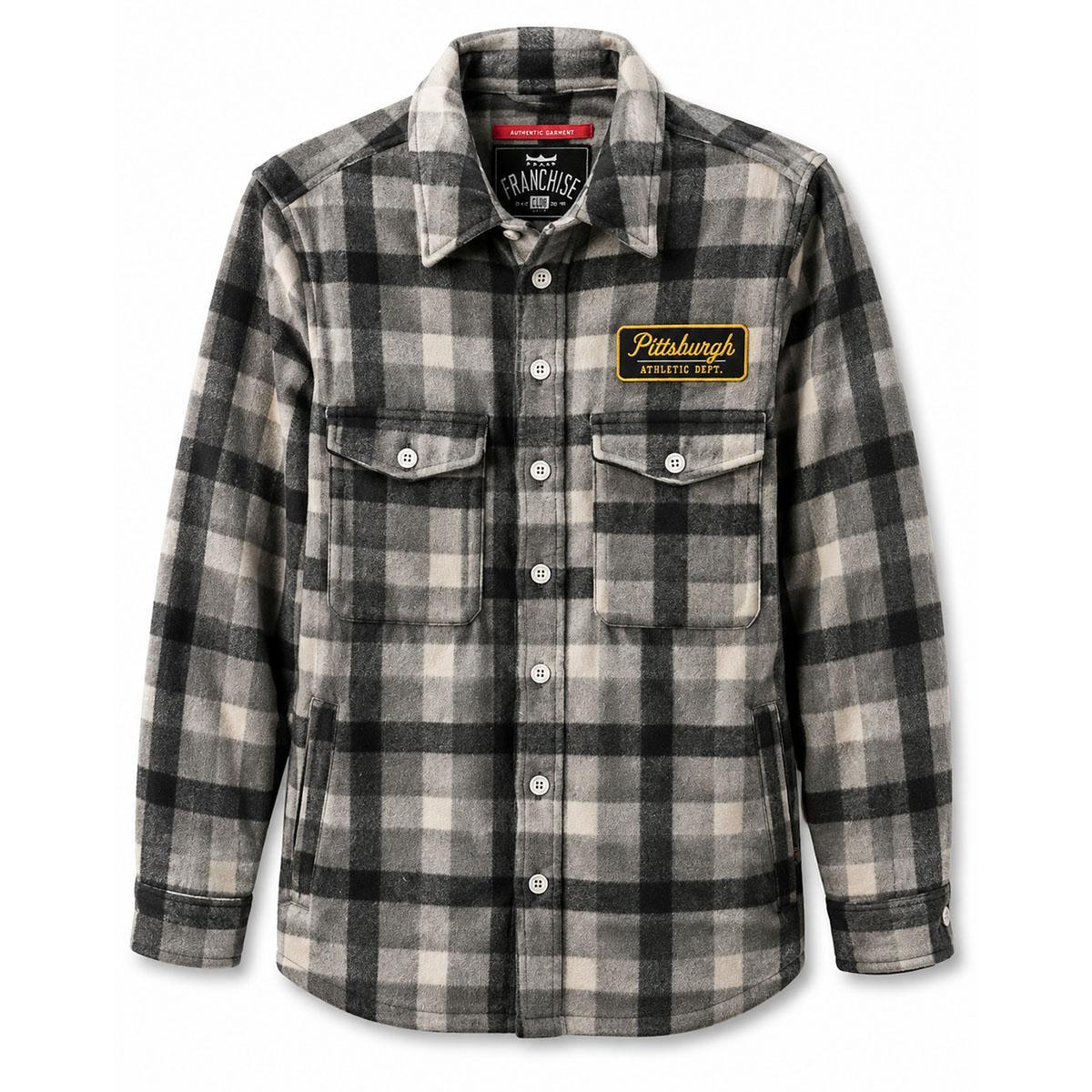 Pittsburgh Athletic Dept. Flannel Jacket Top