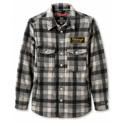 Pittsburgh Athletic Dept. Flannel Jacket Top