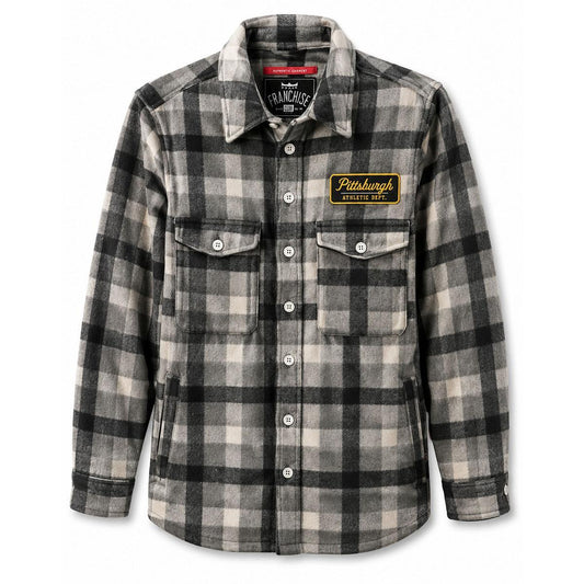 Pittsburgh Athletic Dept. Flannel Jacket Top