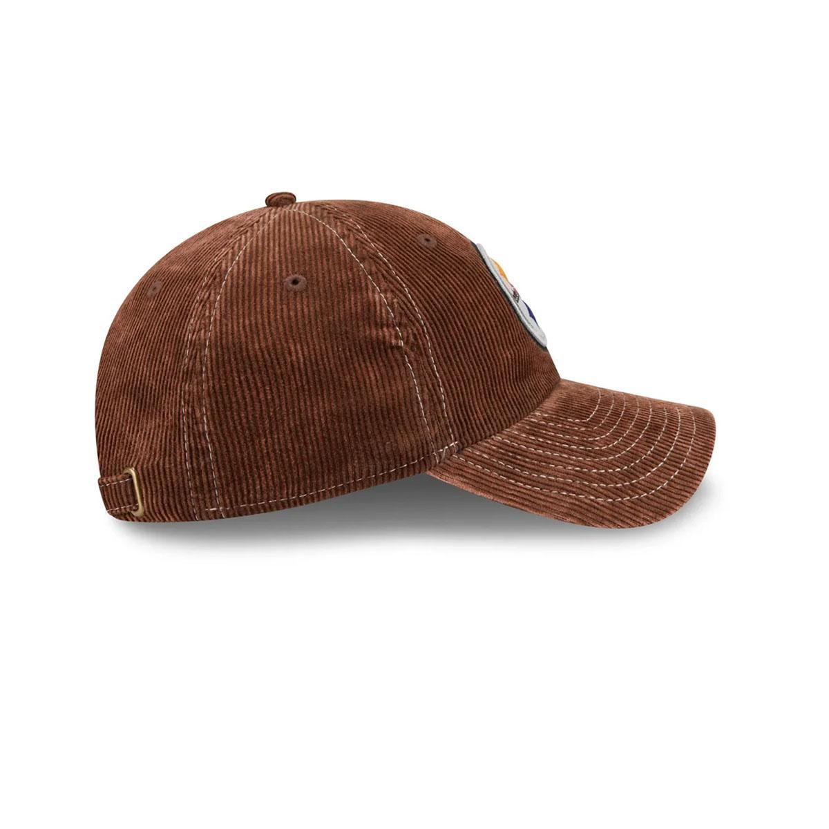 Pittsburgh Steelers Washed Brown Corduroy Casual Classic Adjustable Cap