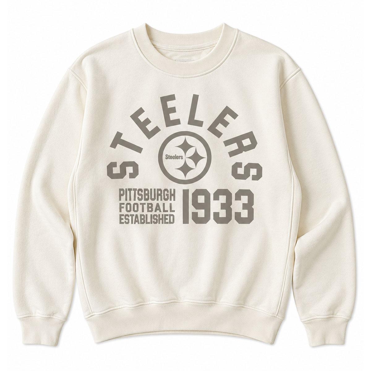Pittsburgh Steelers Starter 1933 Cream Pullover Crew Neck
