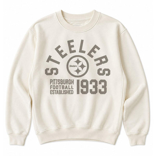 Pittsburgh Steelers Starter 1933 Cream Pullover Crew Neck