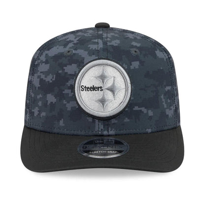 Pittsburgh Steelers New Era Black 2026 Salute To Service 9SEVENTY Adjustable Hat