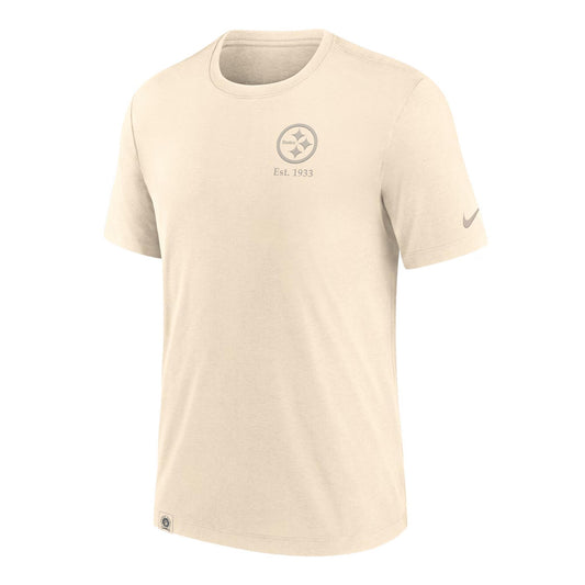 Pittsburgh Steelers Nike Cream Glory Tri-Blend Tee