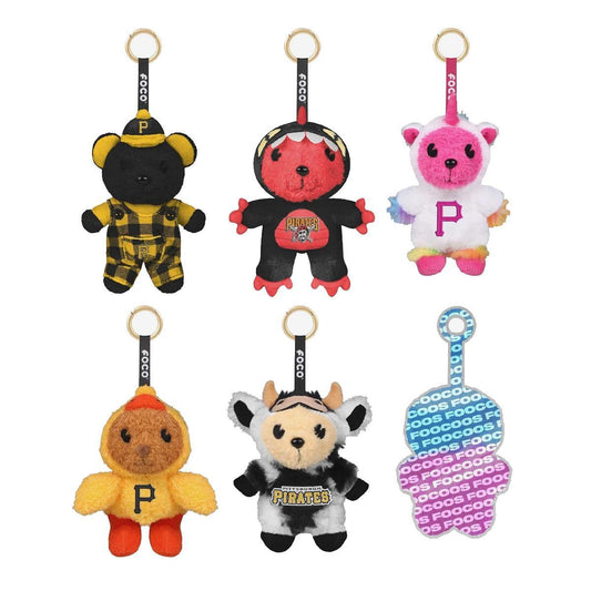 Pittsburgh Pirates FOOCOOS Plush Bag Charm Keychain Blind Box Series 1