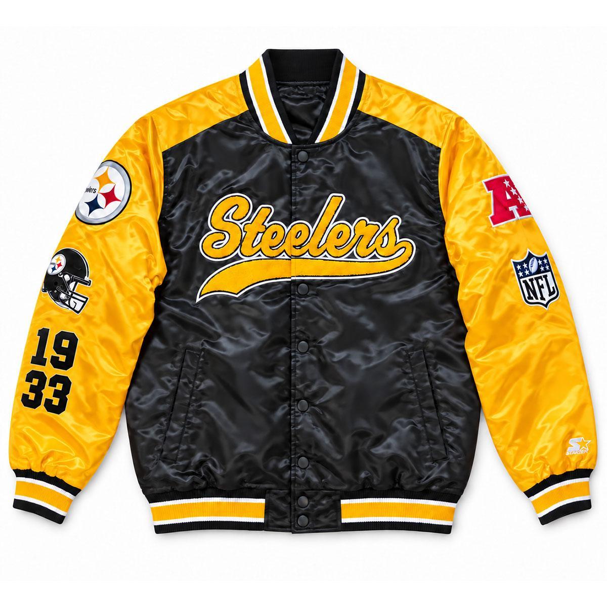 Pittsburgh Steelers Starter Chenille Varsity Jacket
