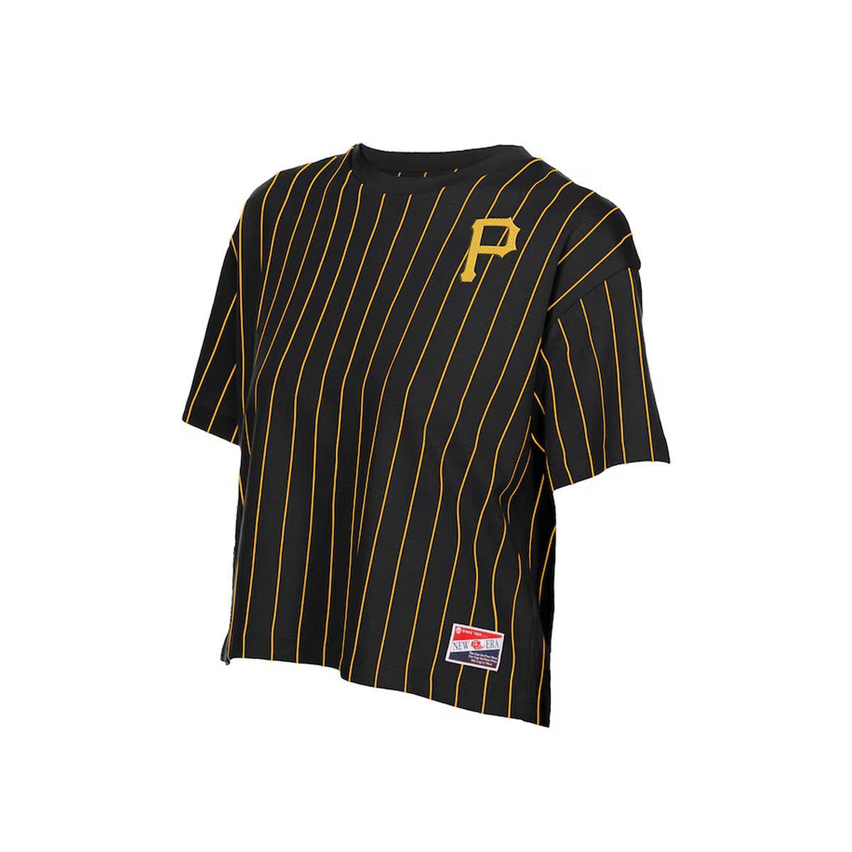 New Era Women's Vintage Pirates Pinstripe Crop Top
