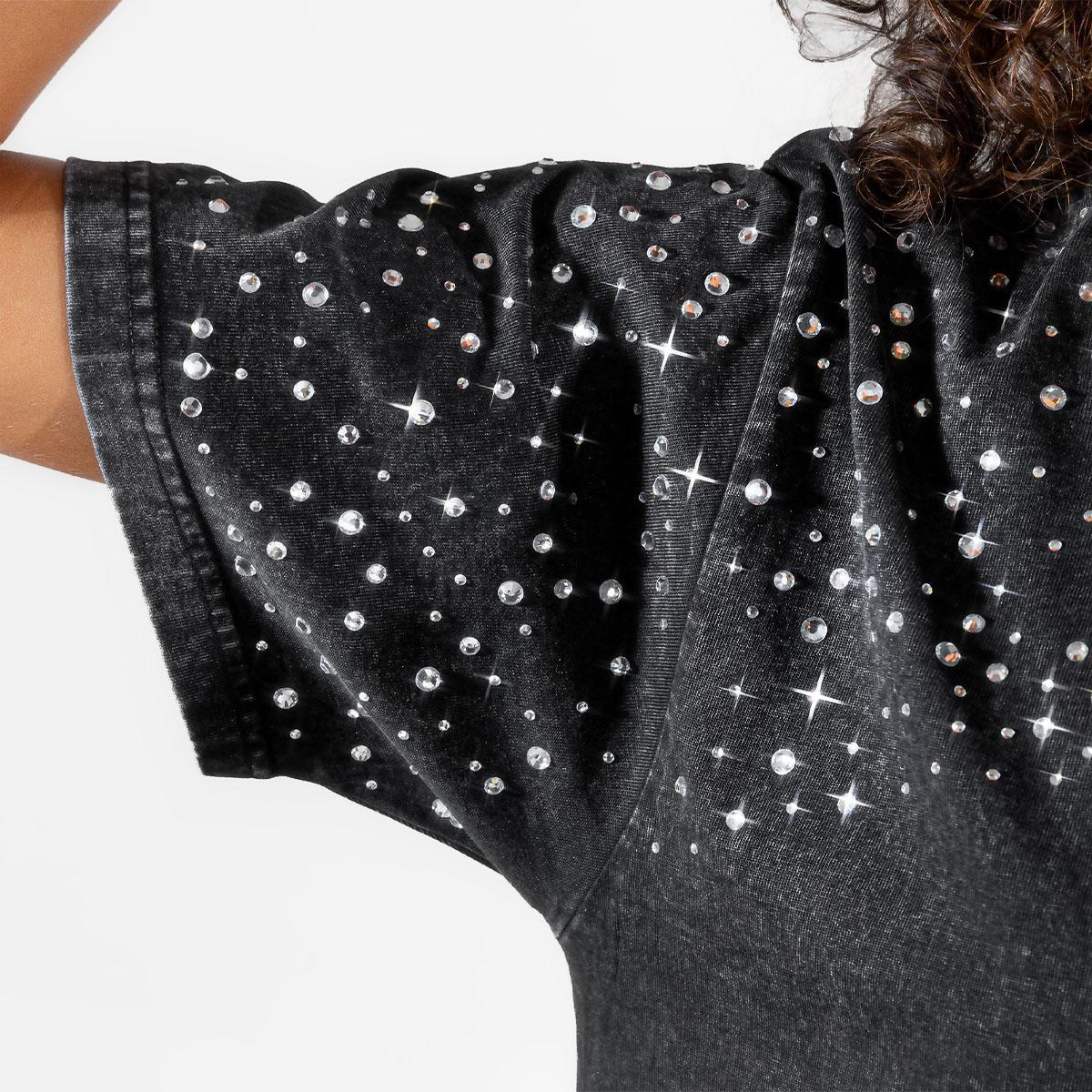 Pittsburgh Steelers Women's Skyline Rhinestone Top