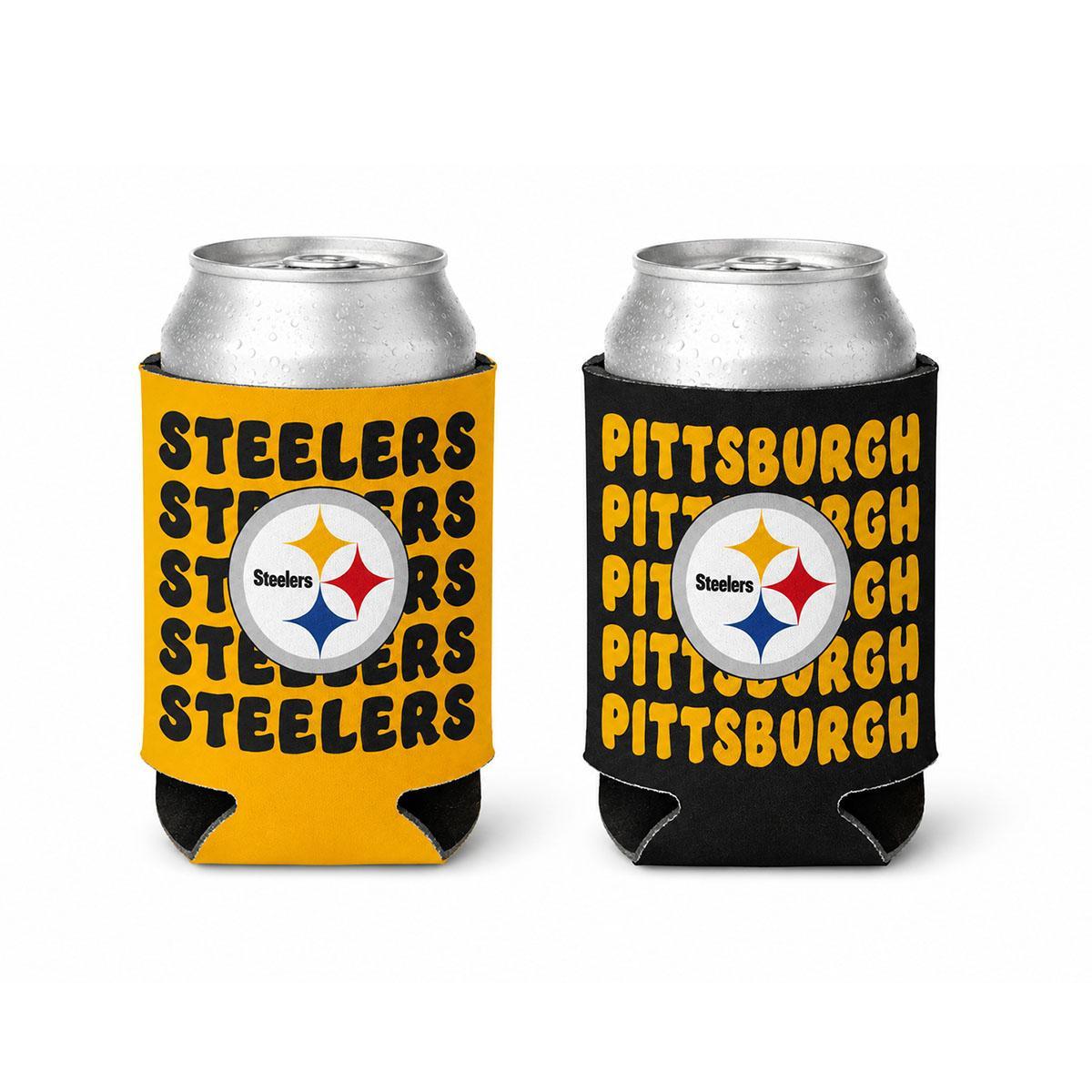 Pittsburgh Steelers Retro Repeat Can Cooler