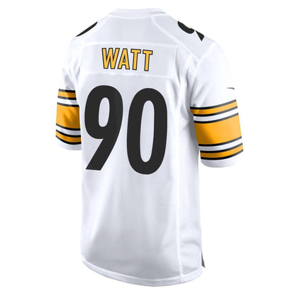 Pittsburgh Steelers T.J. Watt #90 Nike White Replica Away Jersey