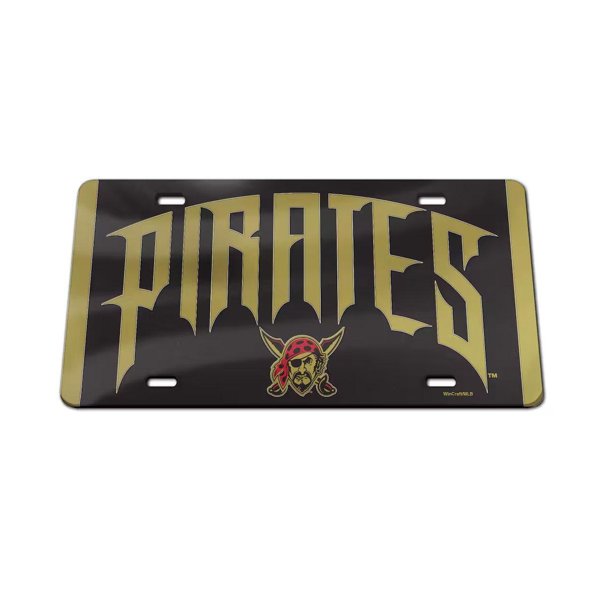 Pittsburgh Pirates 2026 City Connect Laser Cut Acrylic License Plate