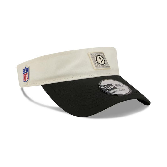 Pittsburgh Steelers 2026 NFL Training Camp Black/Cream Adjustable Visor