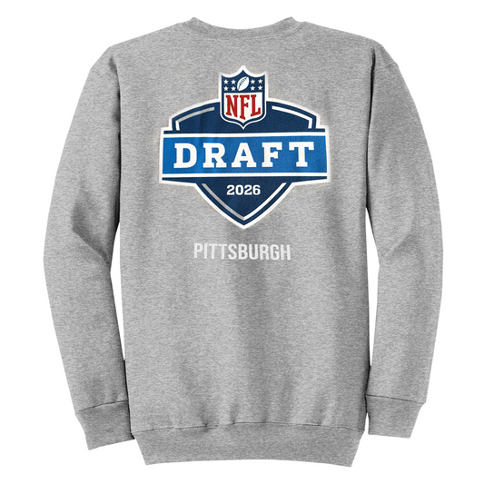 Pittsburgh Steelers Pittsburgh Draft Grey Crew Neck