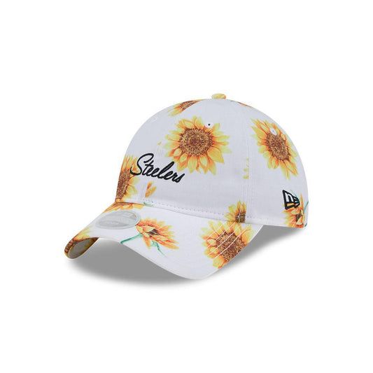 Pittsburgh Steelers Women's 9TWENTY Sunflower Script Adjustable Hat