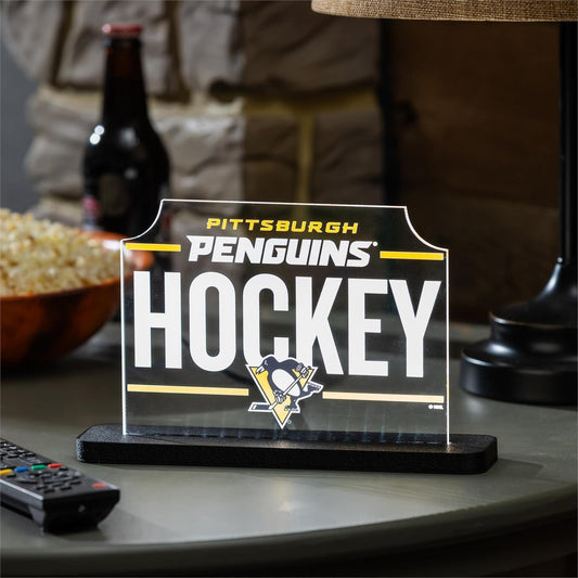 Pittsburgh Penguins NHL Hockey Rectangle Desklite