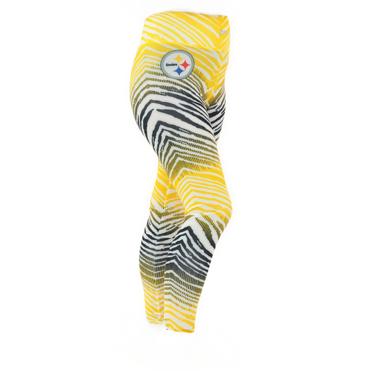 Pittsburgh Steelers Zubaz Women's Zebra Ombre Leggings