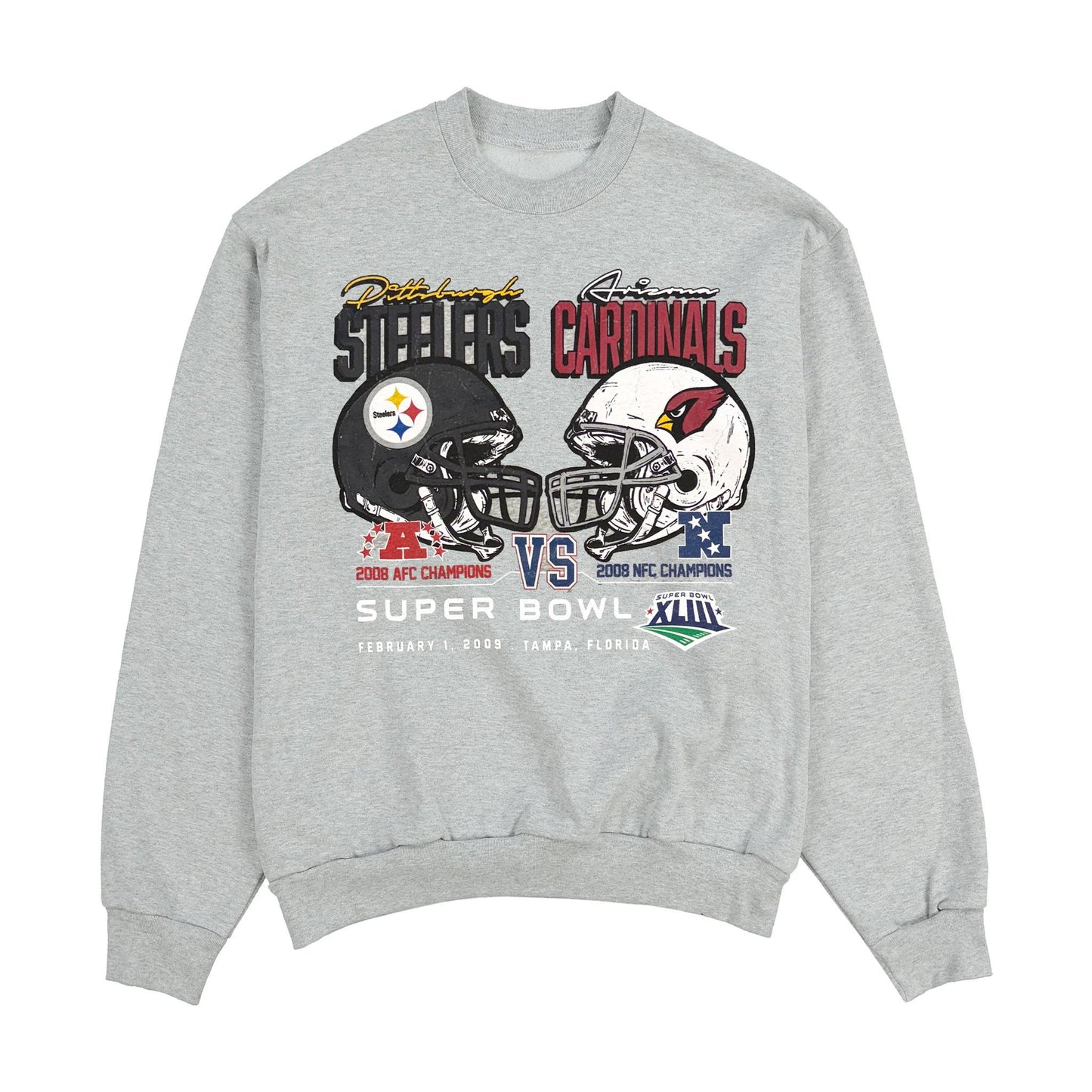 Pittsburgh Steelers Super Bowl XLIII New Era Crew Neck Sweatshirt