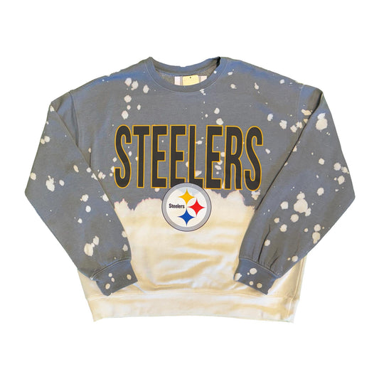 Pittsburgh Steelers Gameday Couture Bleached Women's Sweatshirt