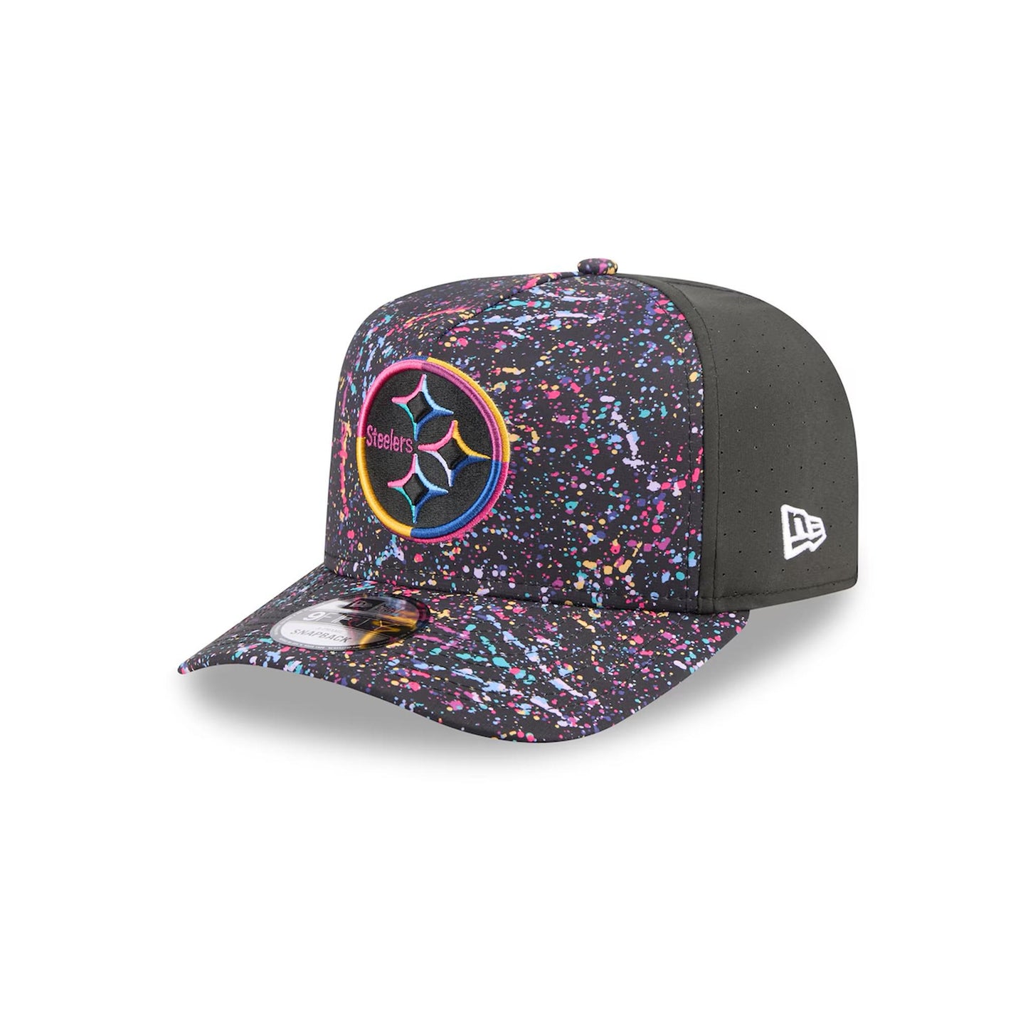 Pittsburgh Steelers New Era 2025 NFL Crucial Catch A-Frame 9FIFTY Snapback Hat