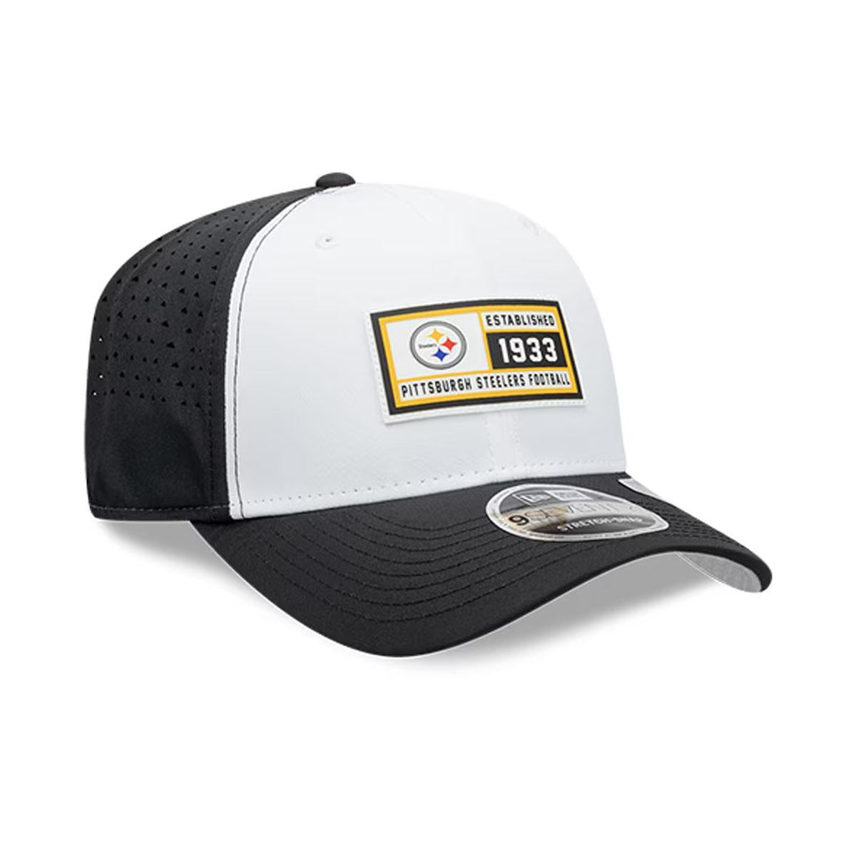 Pittsburgh Steelers New Era Established Patch 9SEVENTY Adjustable Hat