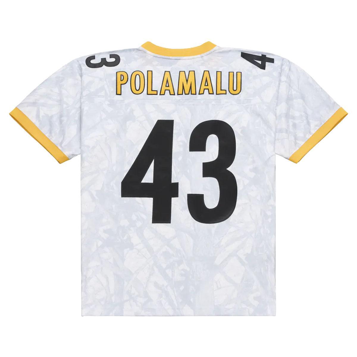 Troy Polamalu #43 Pittsburgh Steelers 2005 White Ghosted Fashion Jersey