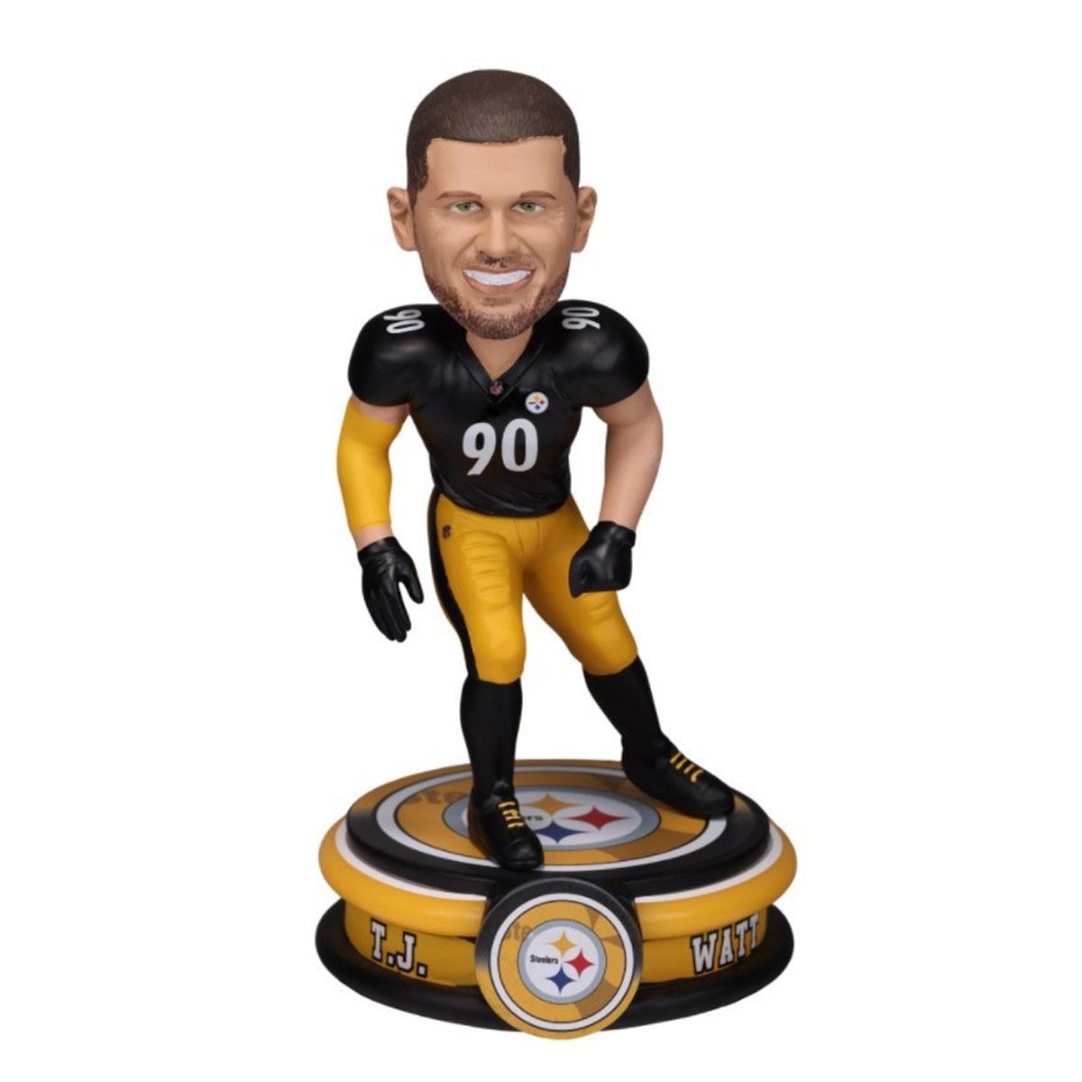 T.J. Watt #90 Pittsburgh Steelers Neon Bobblehead