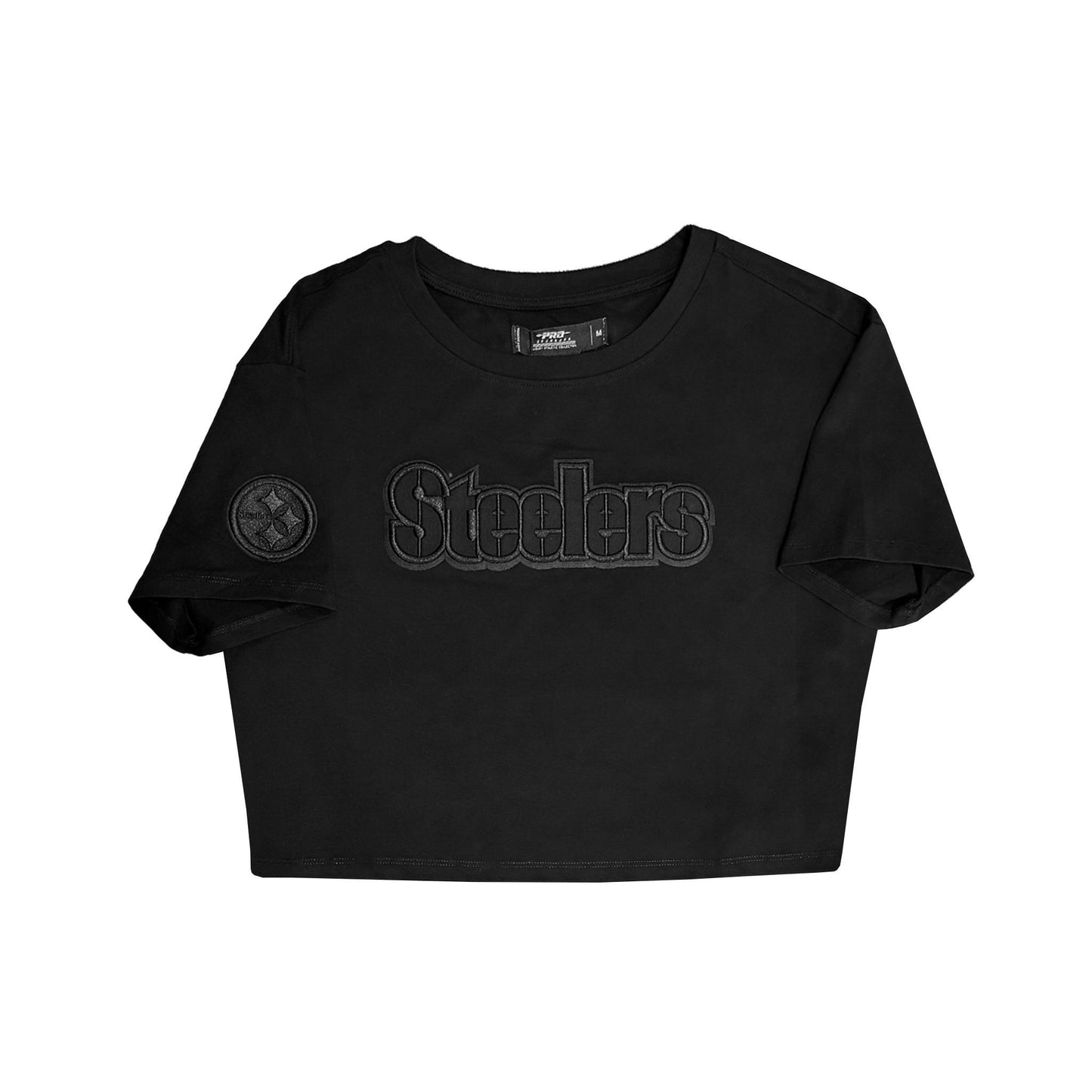 Pittsburgh Steelers Women's Pro Standard Blackout Cropped Tee