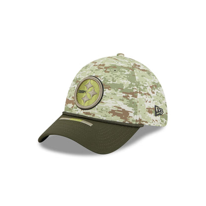 Pittsburgh Steelers New Era 39THIRTY Sideline Salute to Service Camo Hat